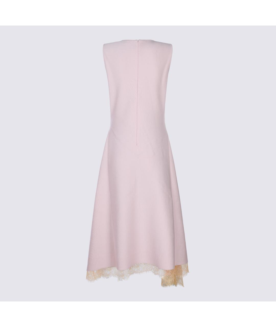 ALEXANDER MCQUEEN Розовое вискозное вечернее платье, фото 2