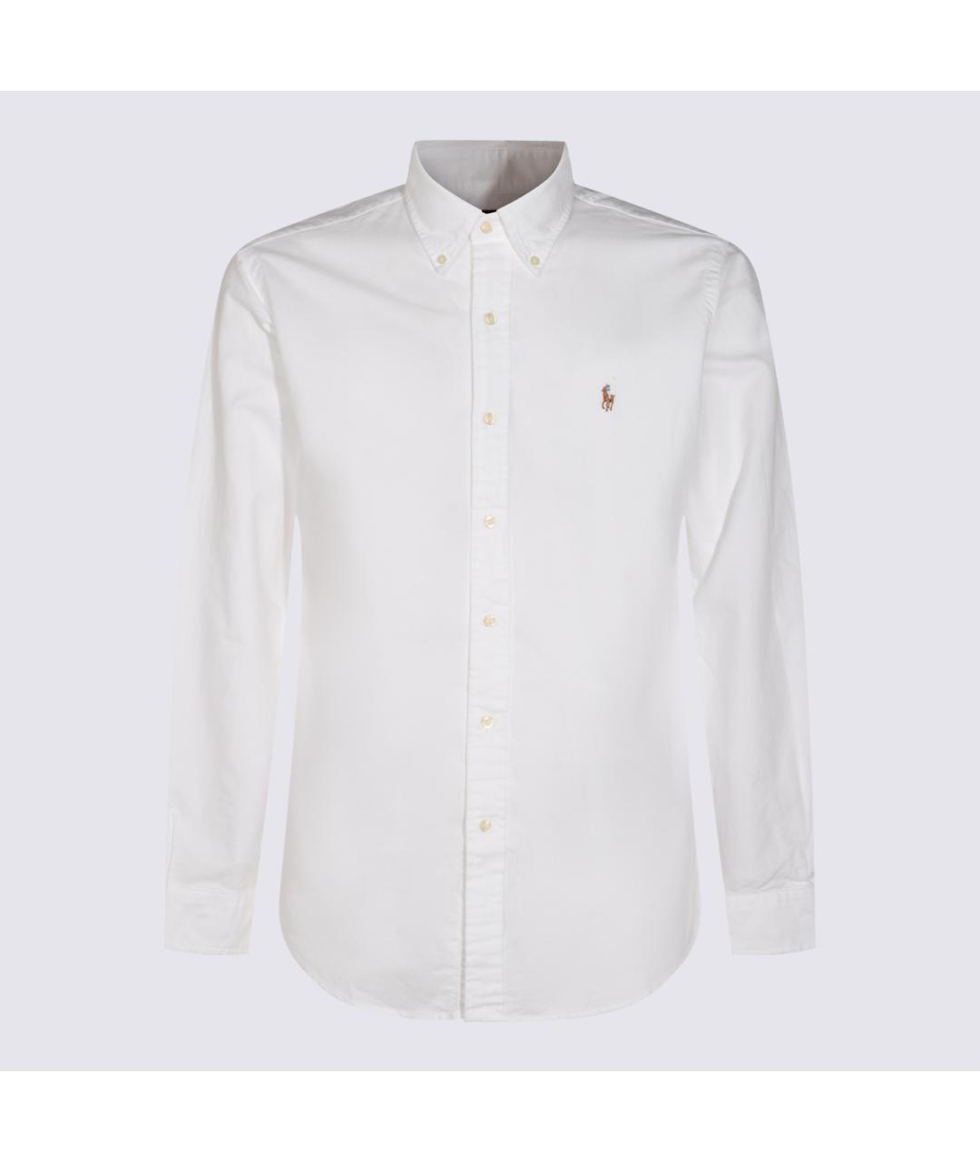 POLO RALPH LAUREN Белая хлопковая кэжуал рубашка, фото 5