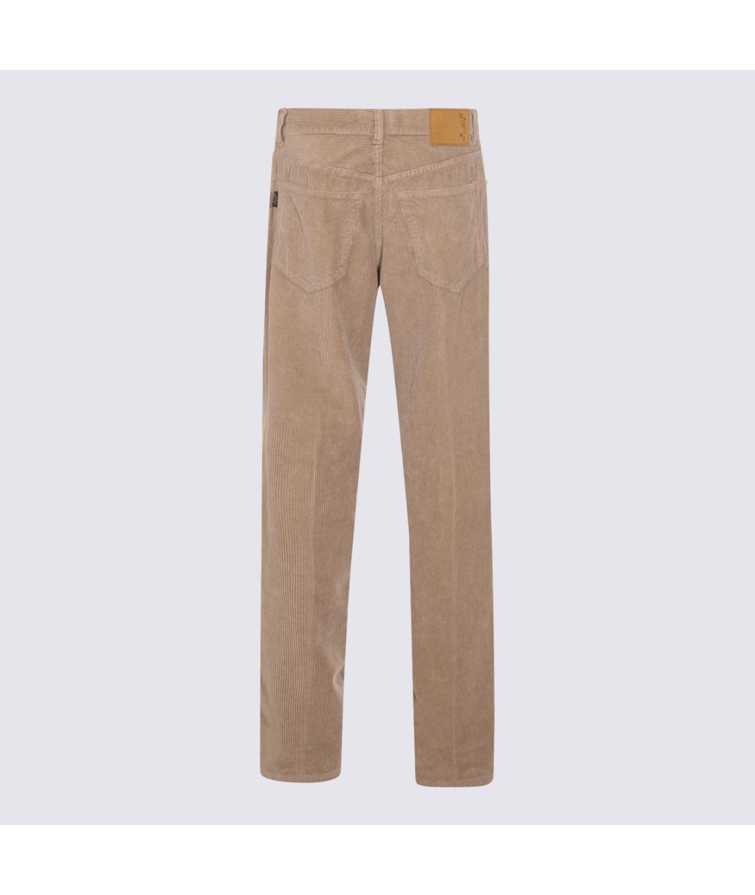 HAIKURE Бежевые хлопковые прямые джинсы, фото 2