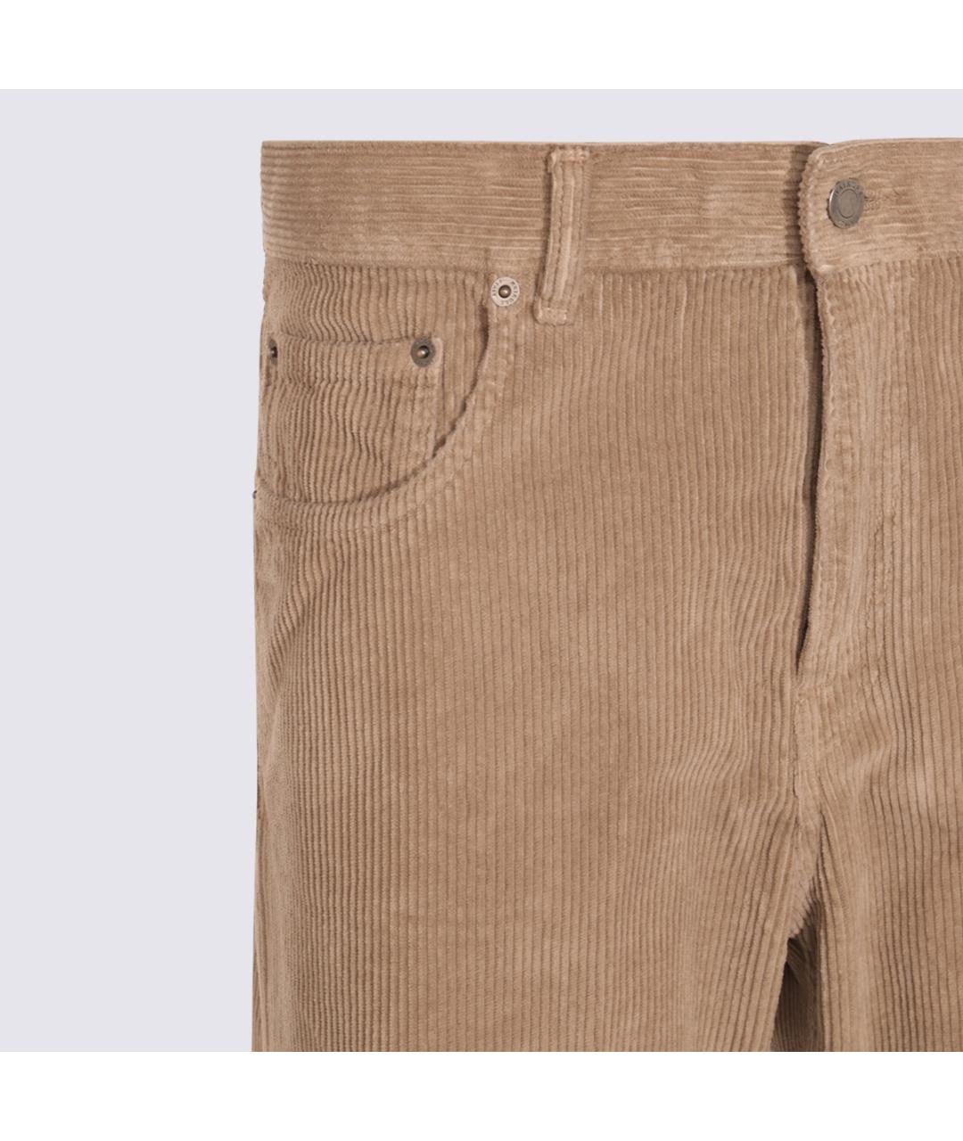 HAIKURE Бежевые хлопковые прямые джинсы, фото 3