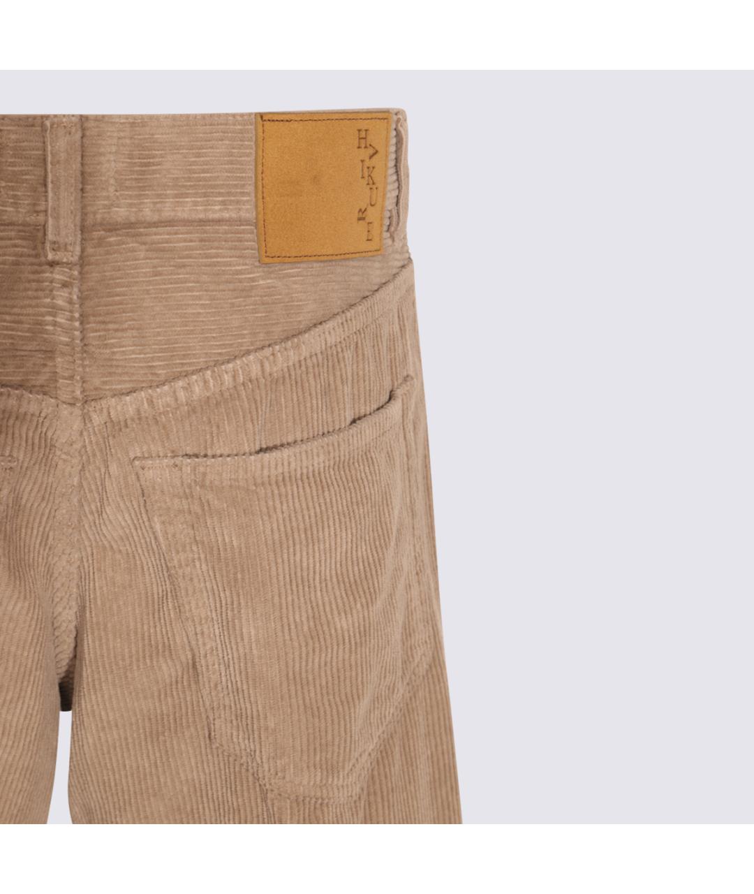 HAIKURE Бежевые хлопковые прямые джинсы, фото 4