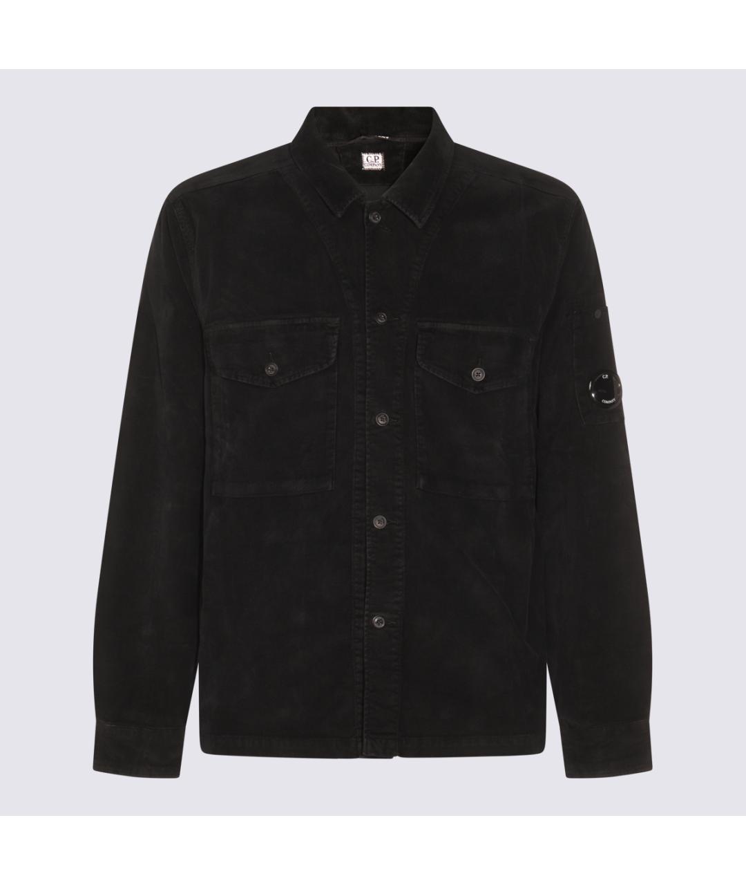 CP COMPANY Черная хлопковая кэжуал рубашка, фото 4
