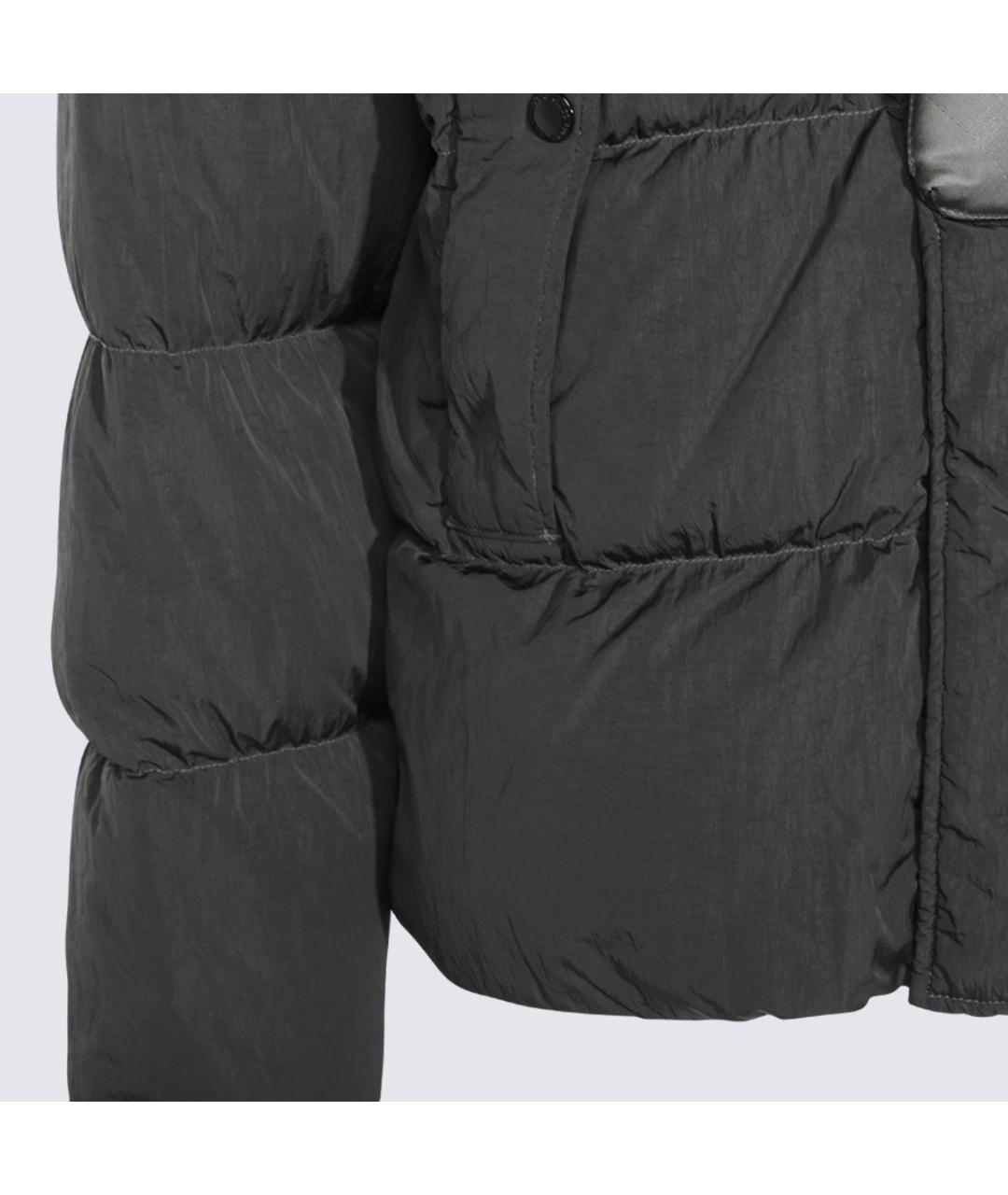 CP COMPANY Антрацитовый полиамидовый пуховик, фото 4