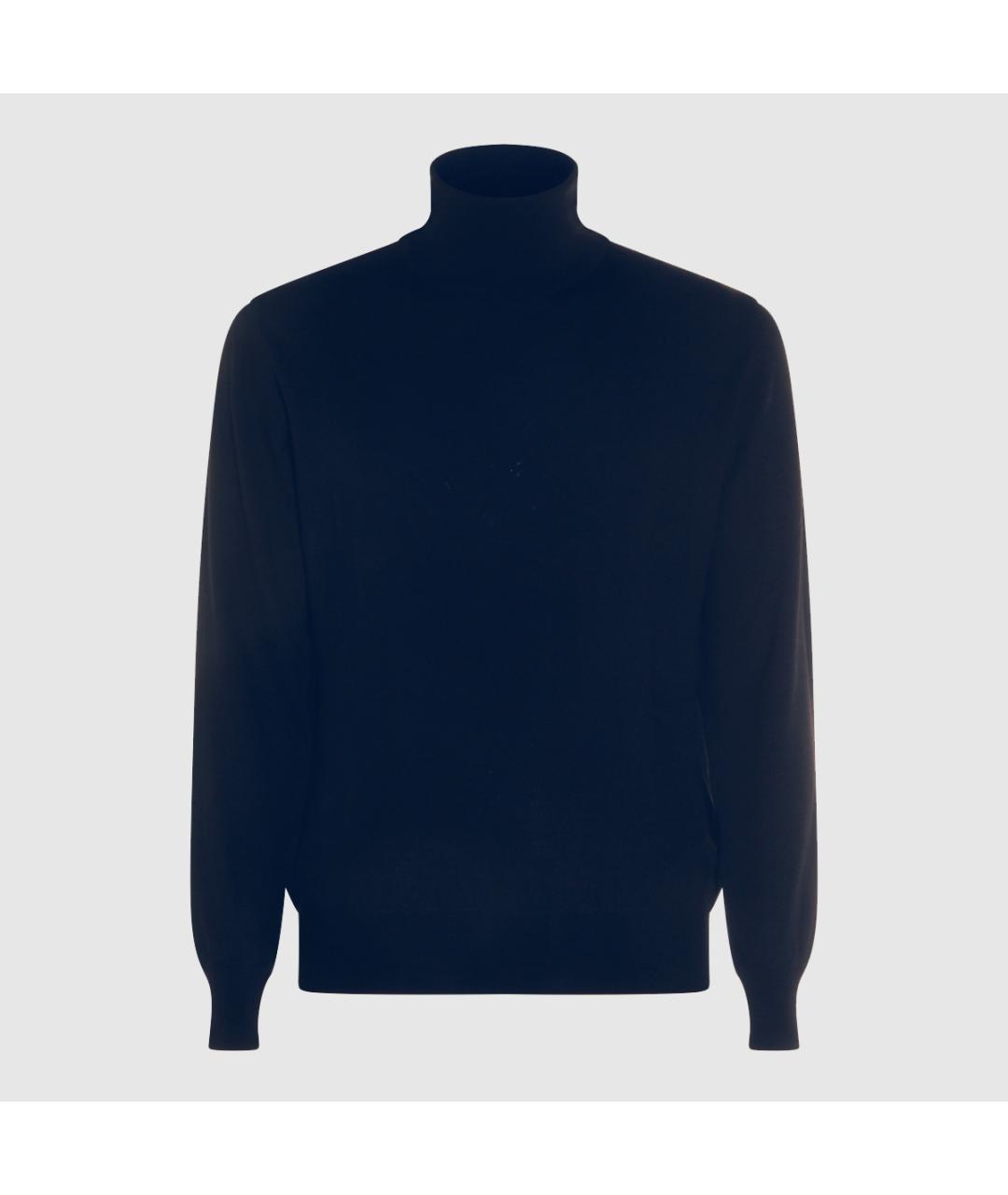 ALTEA Синяя шерстяная водолазка, фото 3