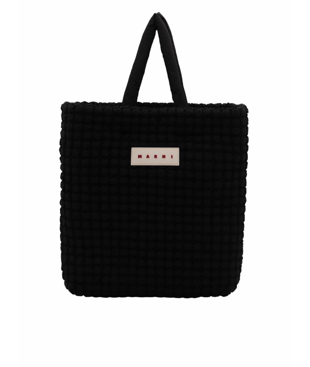 MARNI Черная хлопковая сумка тоут, фото 1