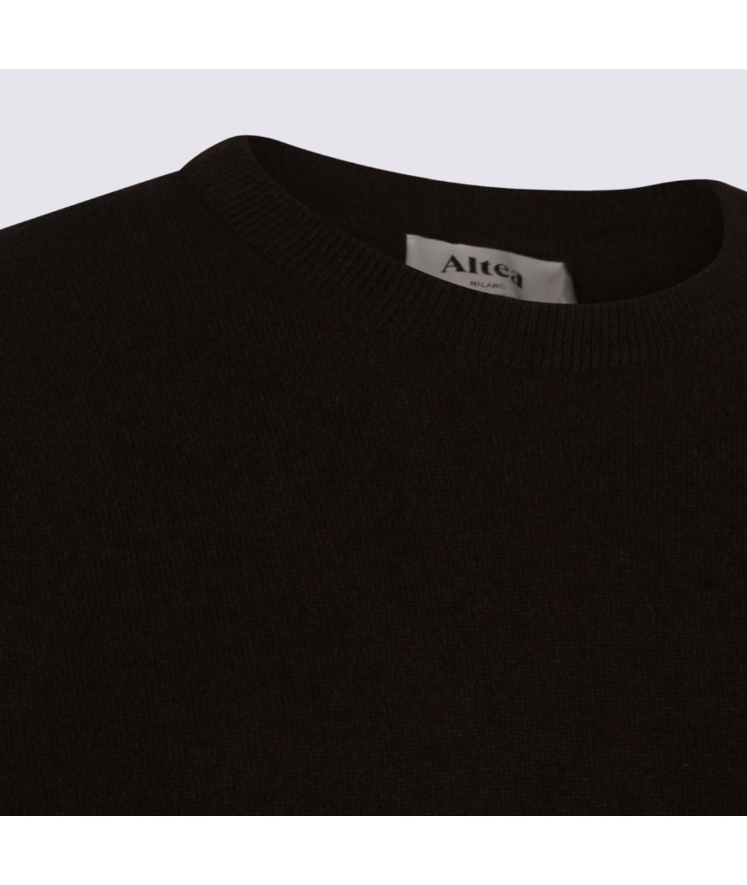ALTEA Коричневый шерстяной джемпер / свитер, фото 4