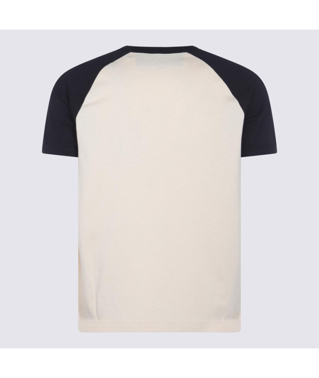 VALENTINO Бежевая хлопковая футболка, фото 2