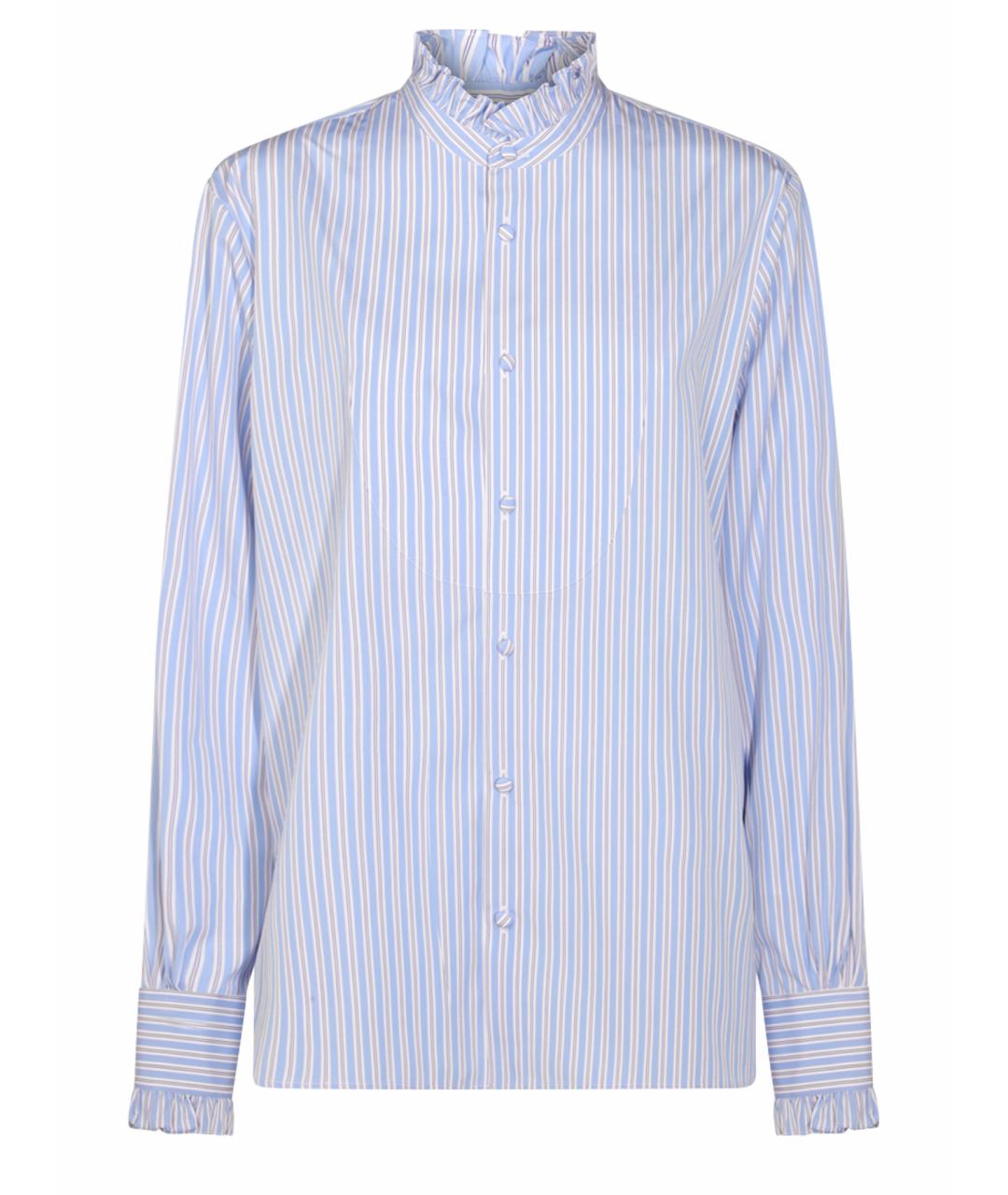 VALENTINO Голубая хлопковая кэжуал рубашка, фото 1