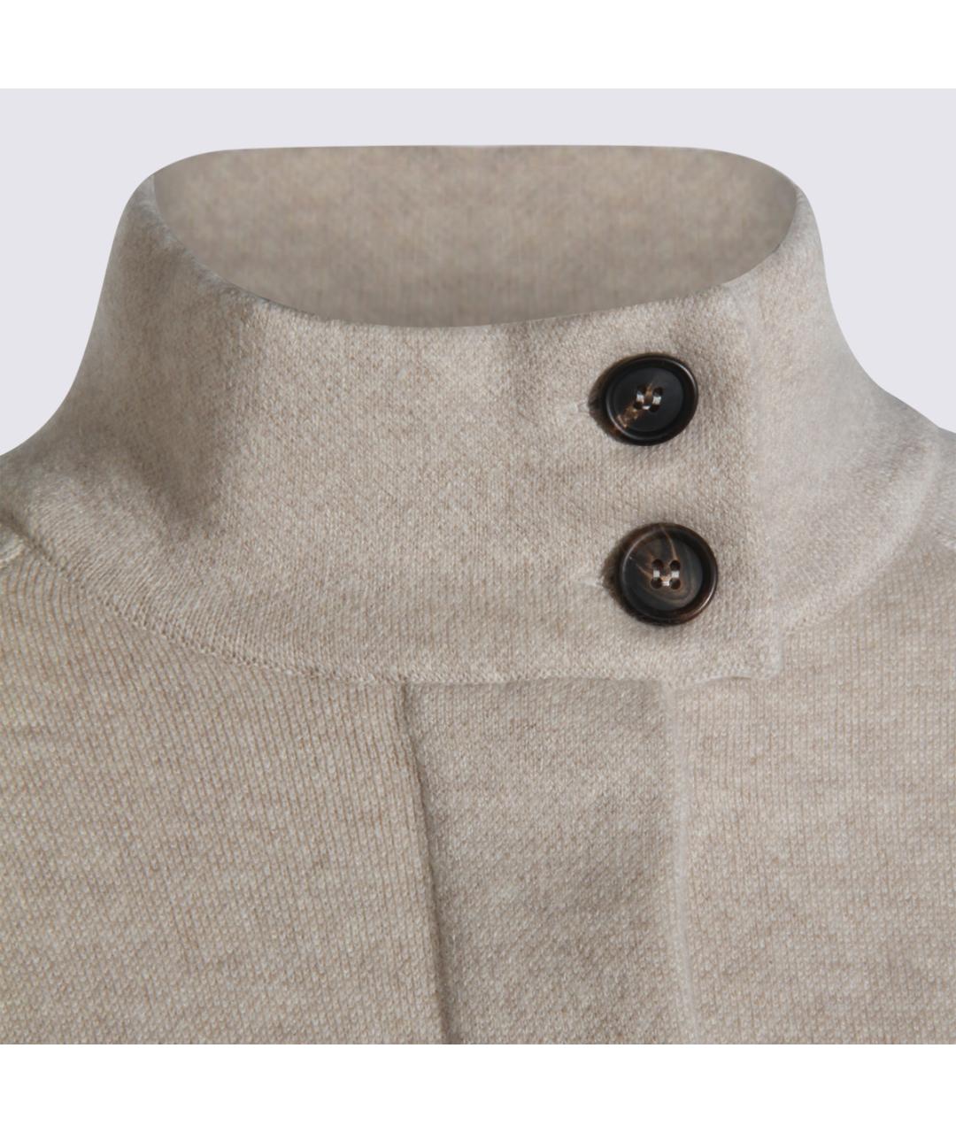 BRUNELLO CUCINELLI Бежевая кашемировая куртка, фото 4