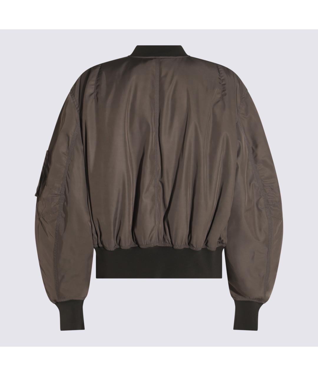 THE ATTICO Серая полиэстеровая куртка, фото 2