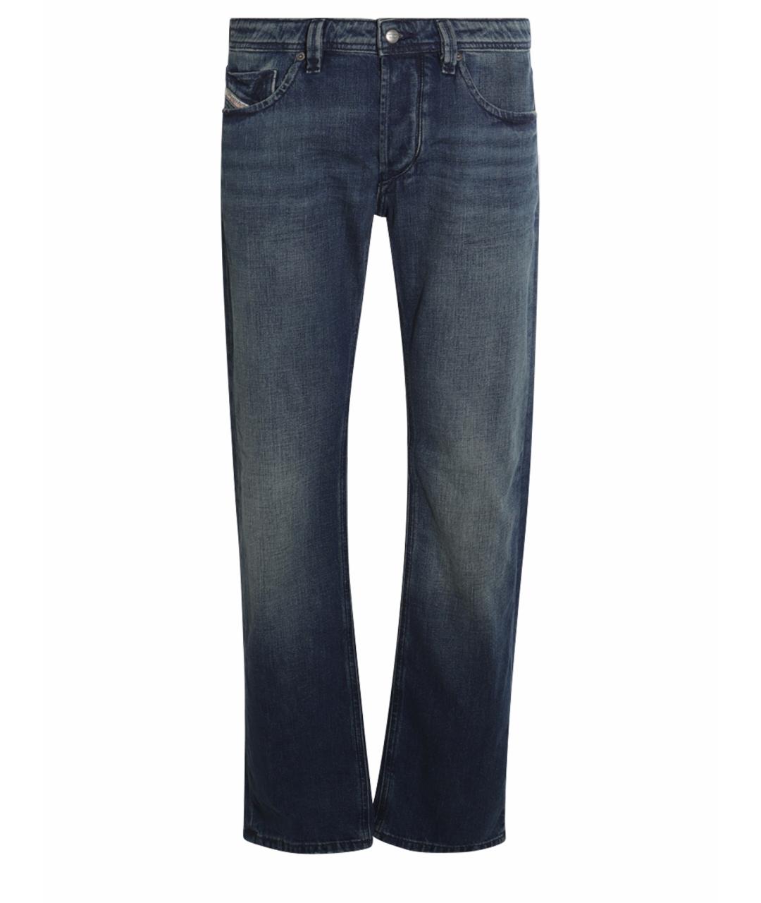 DIESEL Синие хлопковые прямые джинсы, фото 1