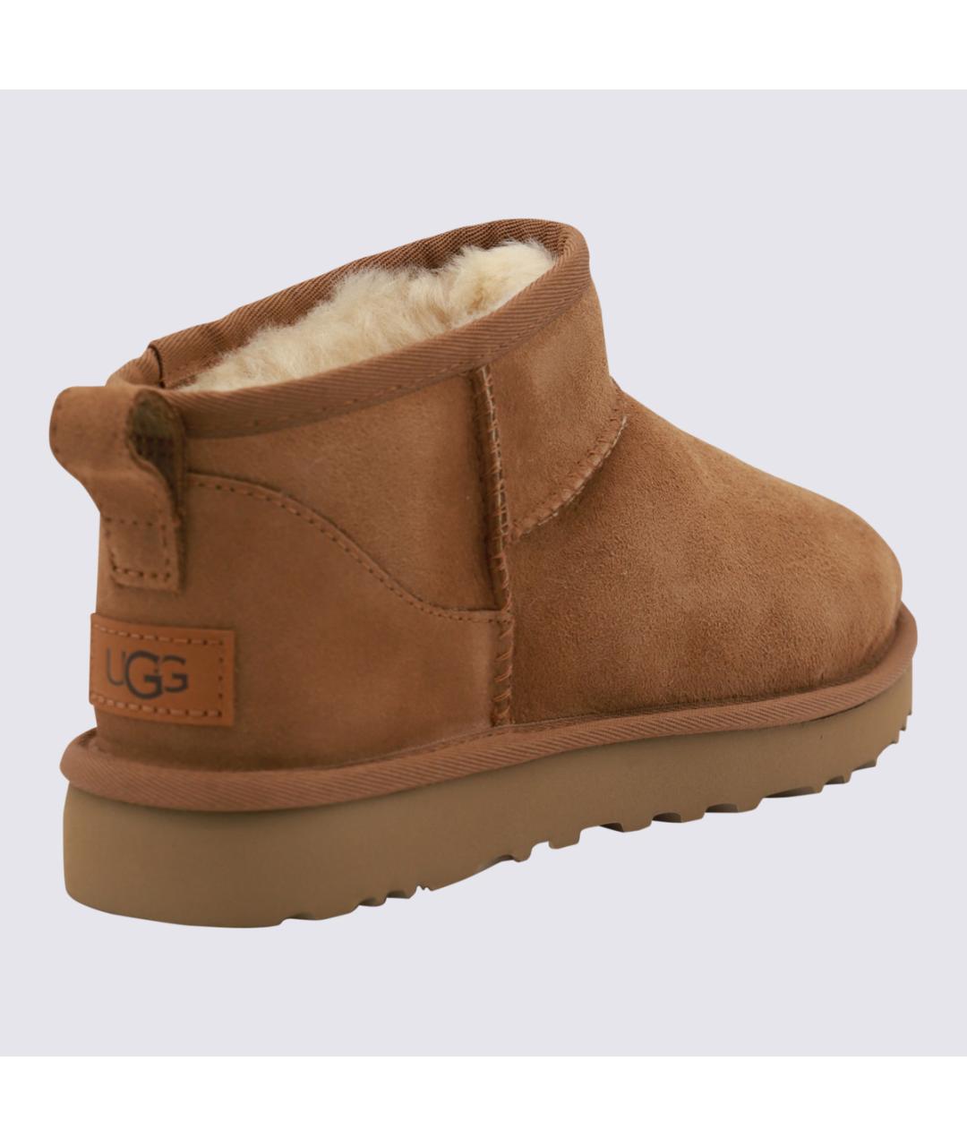 UGG AUSTRALIA Коричневые нубуковые ботинки, фото 2