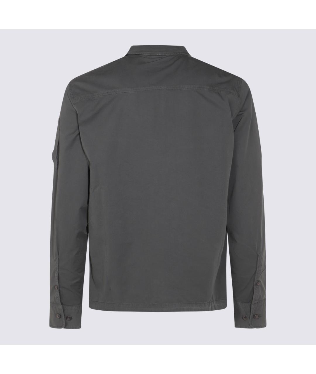 CP COMPANY Серая хлопковая кэжуал рубашка, фото 2
