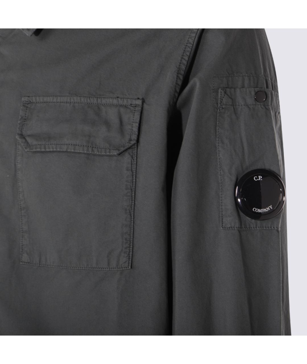 CP COMPANY Серая хлопковая кэжуал рубашка, фото 3