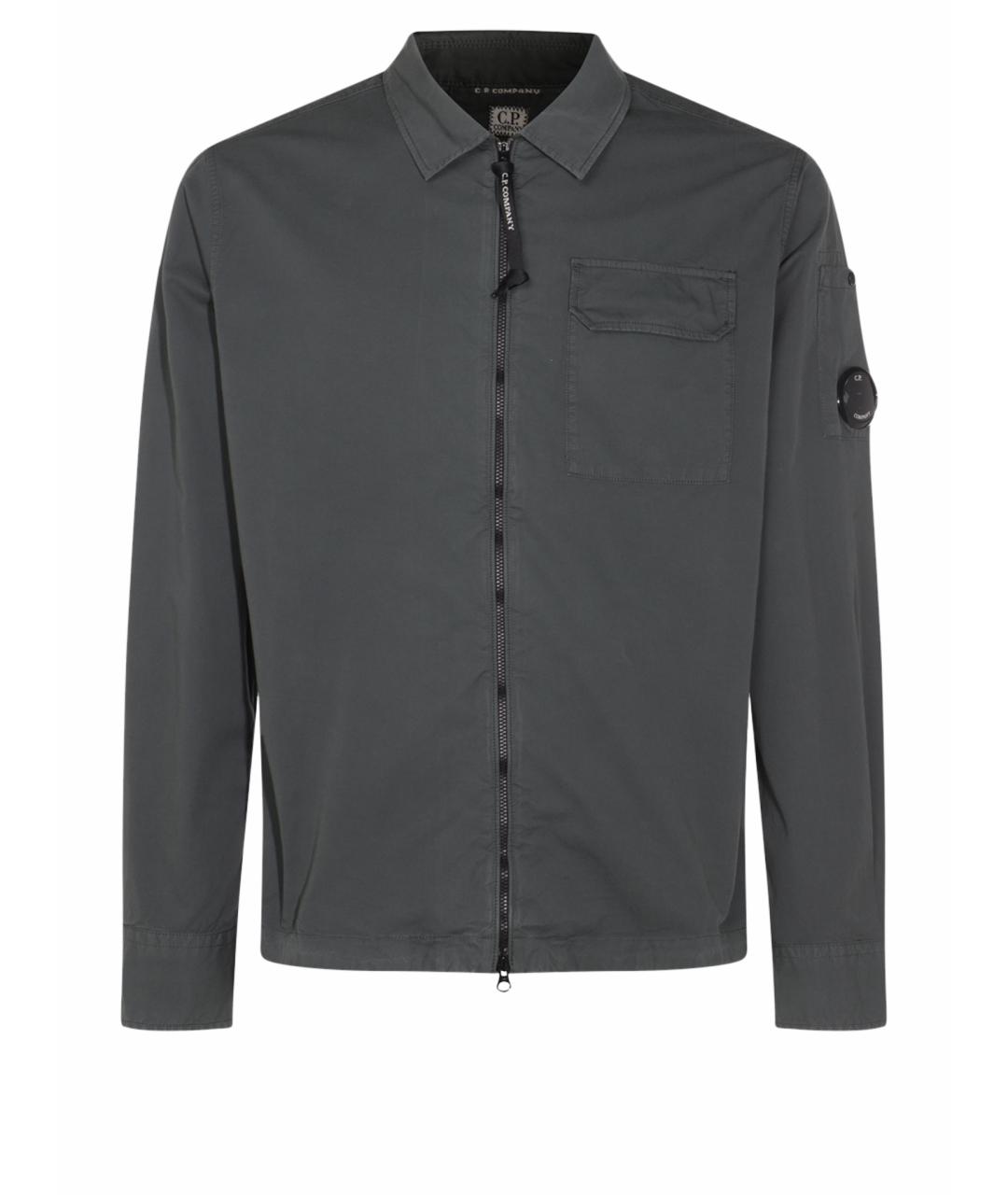 CP COMPANY Серая хлопковая кэжуал рубашка, фото 1