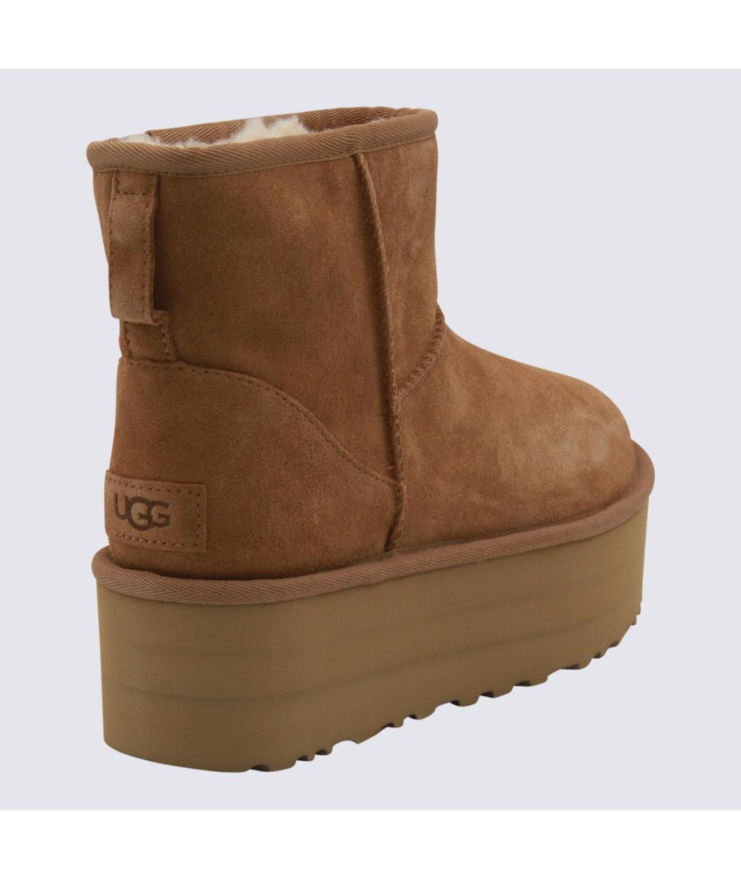 UGG AUSTRALIA Коричневые нубуковые ботинки, фото 3
