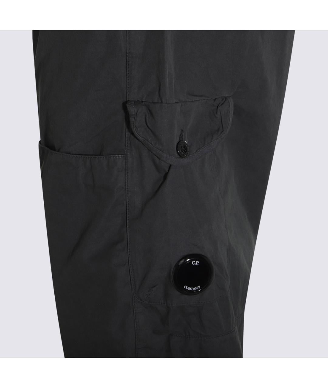 CP COMPANY Антрацитовые хлопковые повседневные брюки, фото 3