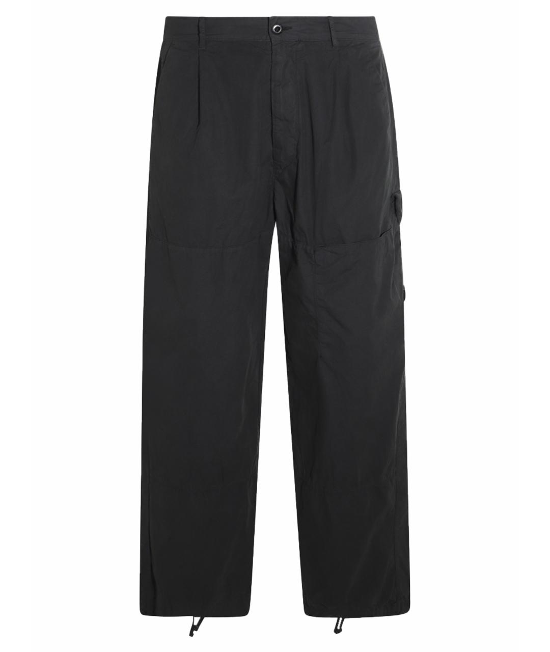 CP COMPANY Антрацитовые хлопковые повседневные брюки, фото 1