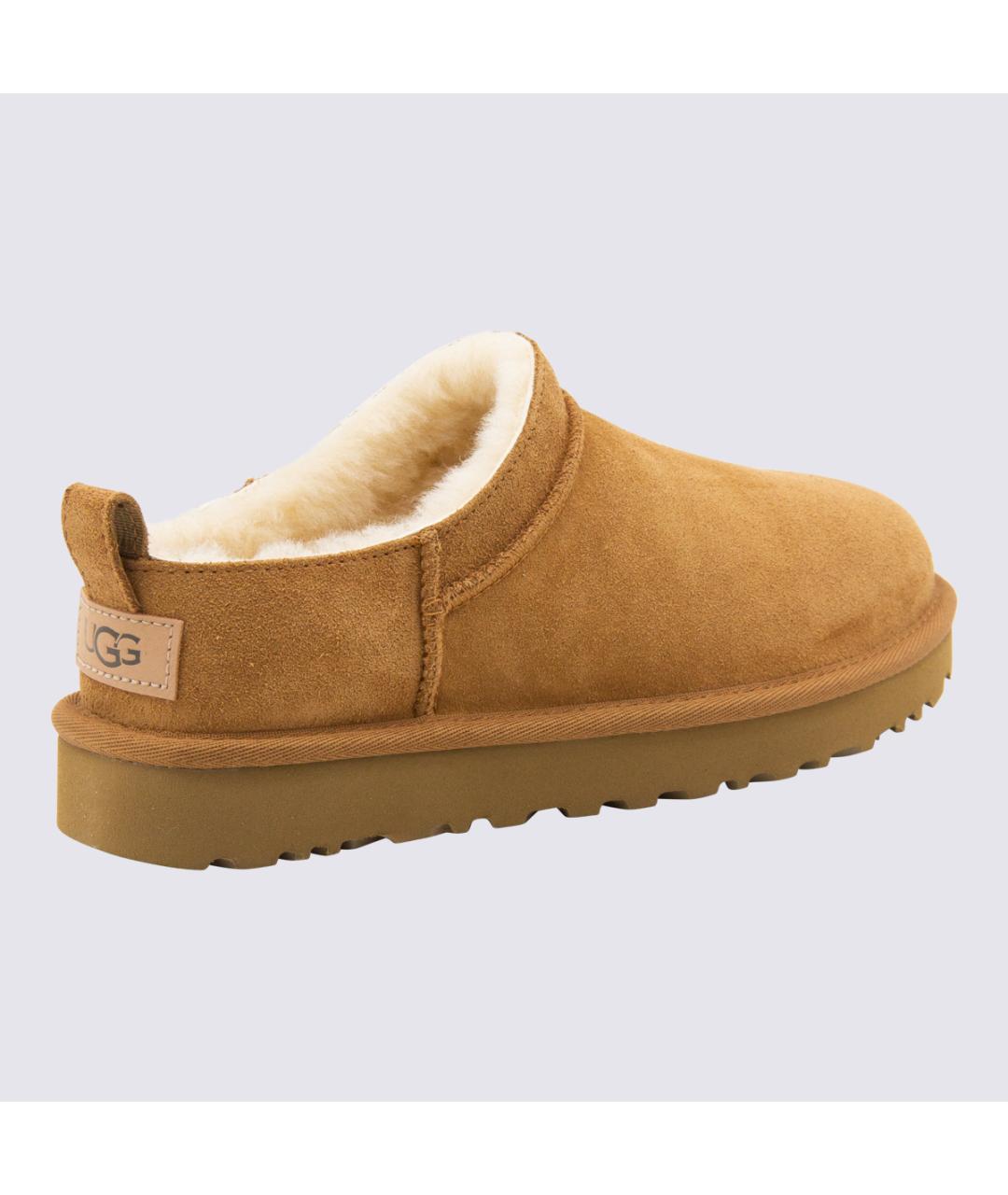 UGG AUSTRALIA Бежевые кожаные ботинки, фото 3