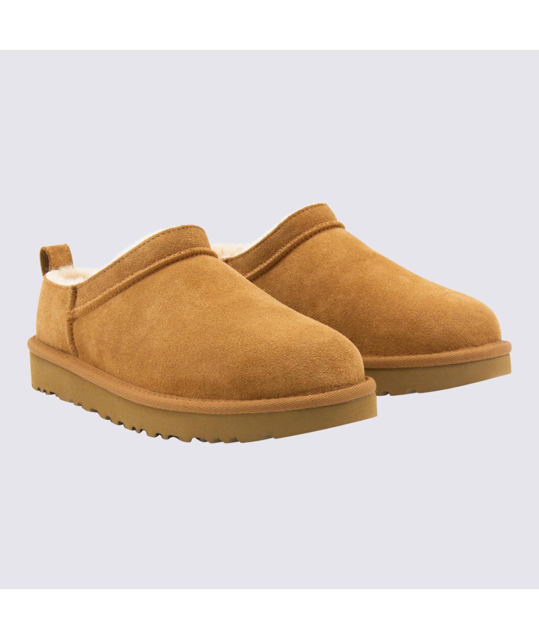 UGG AUSTRALIA Бежевые кожаные ботинки, фото 2