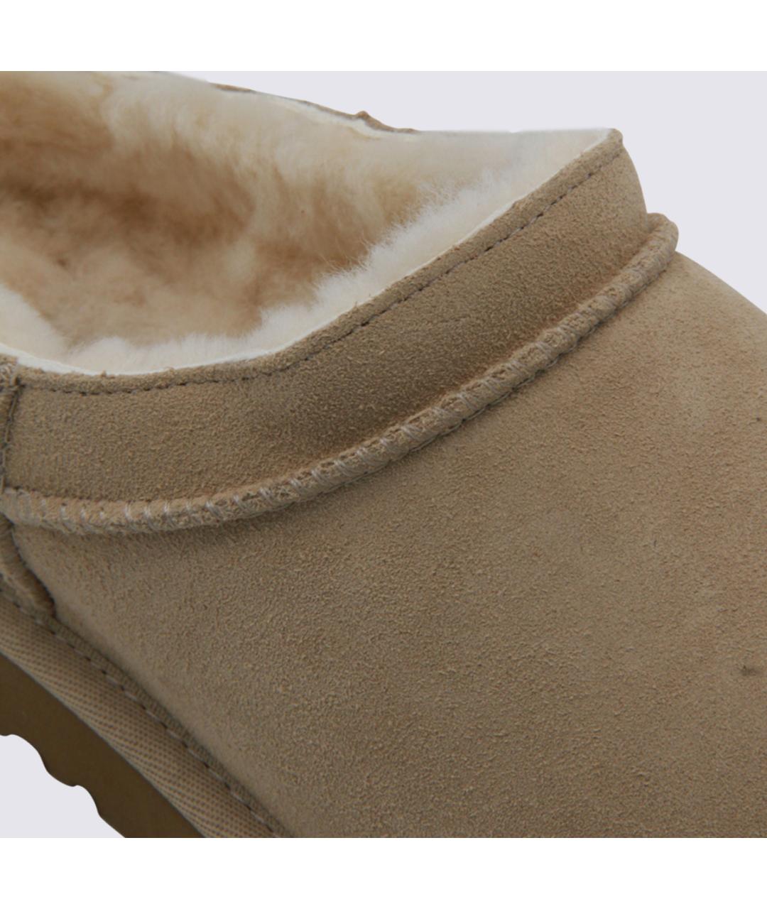 UGG AUSTRALIA Бежевые кожаные ботинки, фото 4