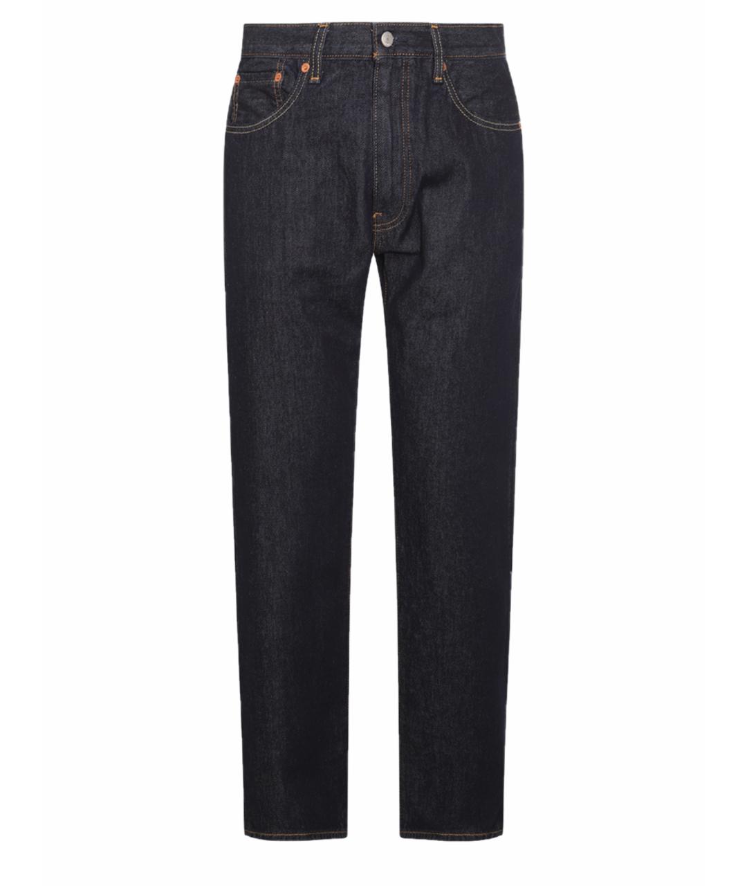 LEVI'S Темно-синие хлопковые прямые джинсы, фото 1