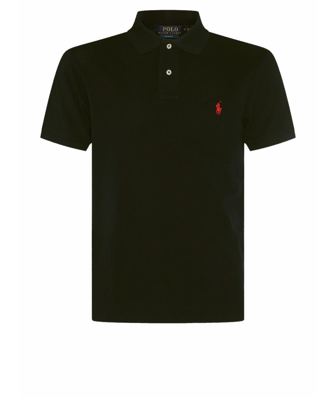 POLO RALPH LAUREN Черное поло с коротким рукавом, фото 1