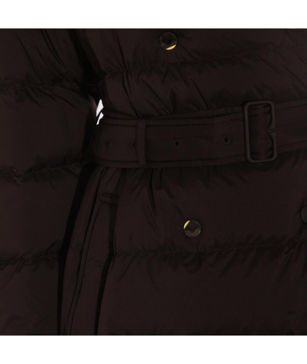 BURBERRY Черное полиамидовое пальто, фото 3
