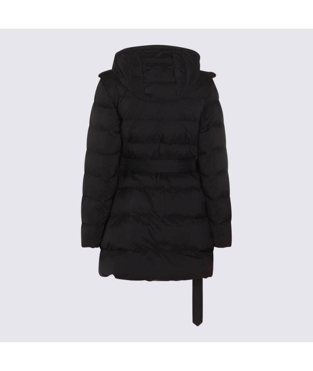 BURBERRY Черное полиамидовое пальто, фото 2