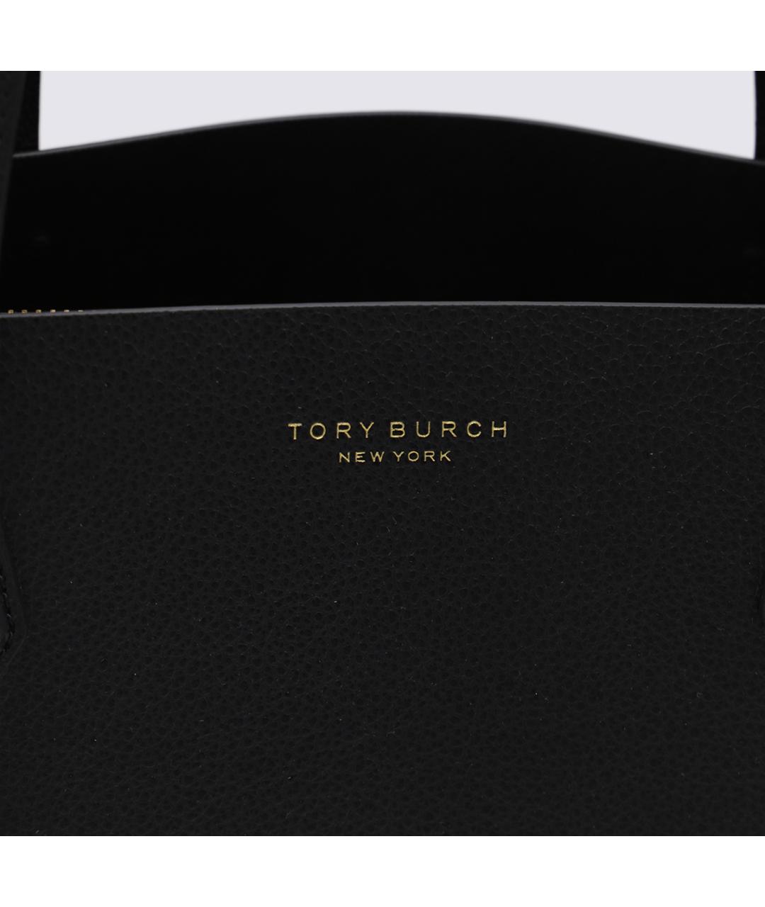 TORY BURCH Черная сумка тоут, фото 4