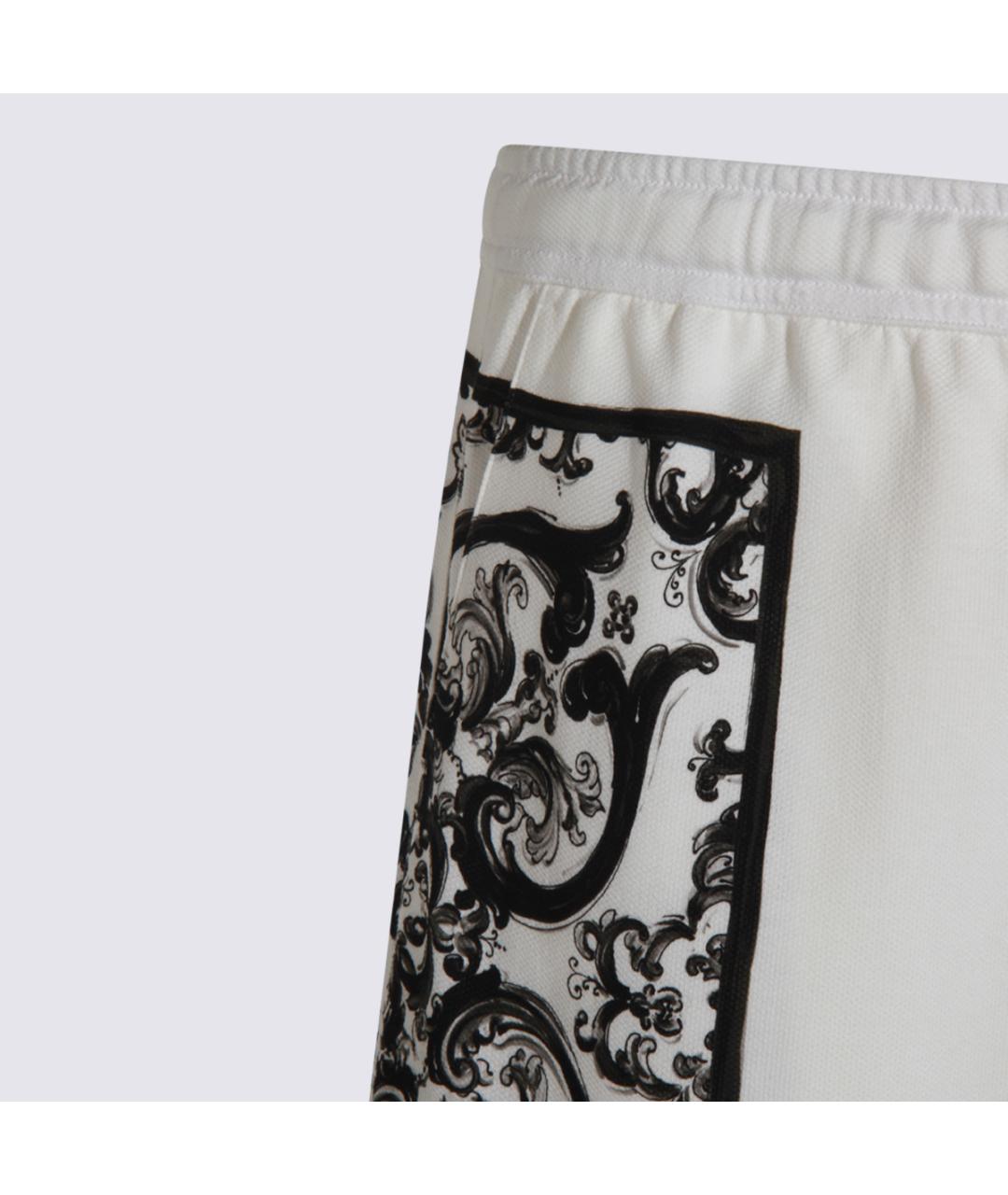 DOLCE&GABBANA Белые хлопковые шорты, фото 4