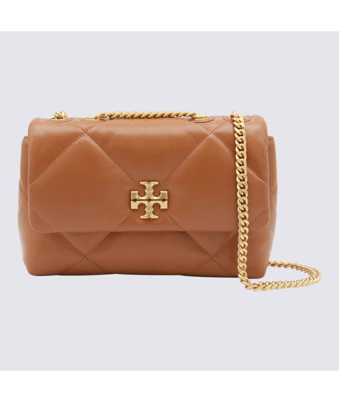 TORY BURCH Коричневая кожаная сумка через плечо, фото 5