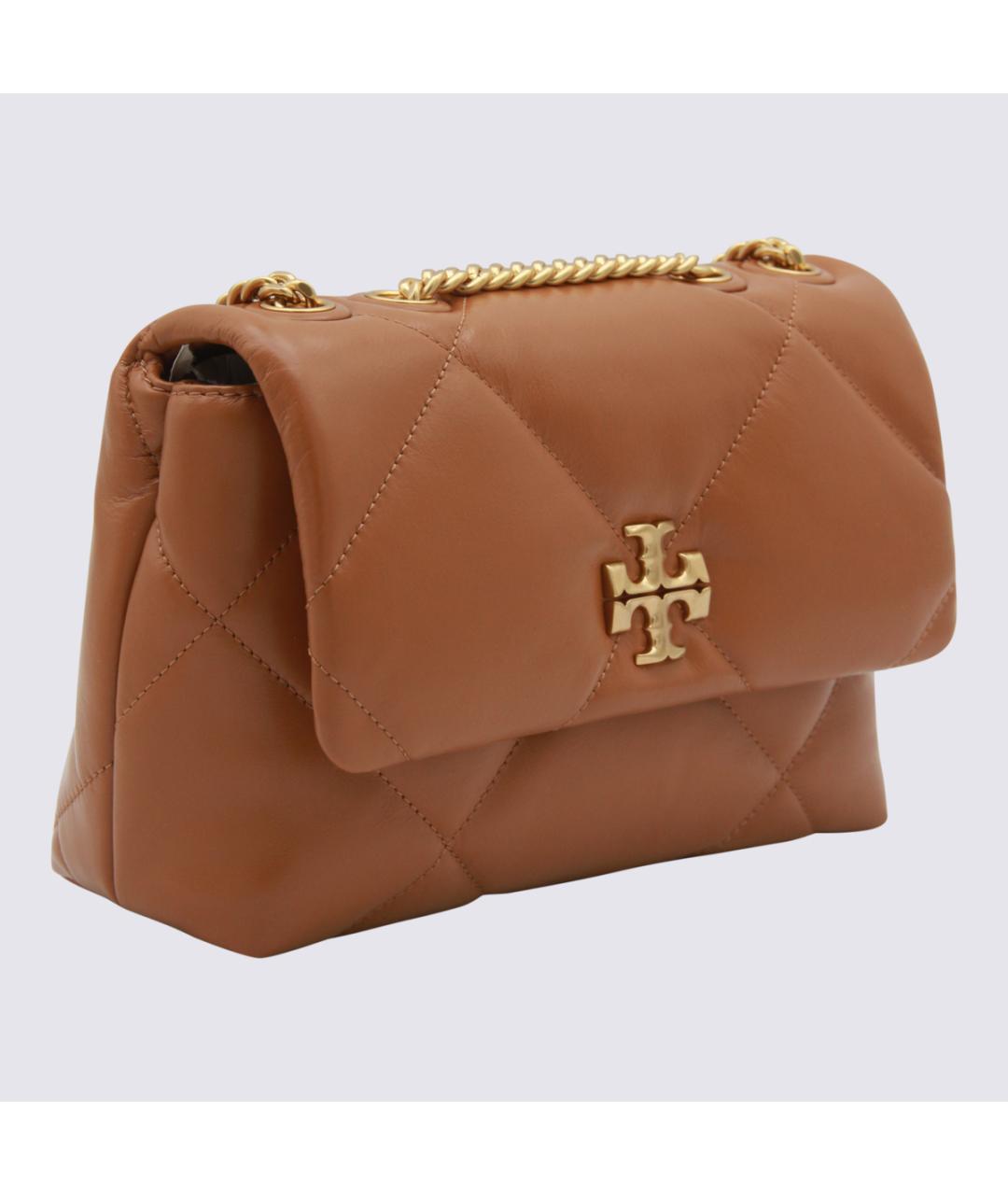 TORY BURCH Коричневая кожаная сумка через плечо, фото 2