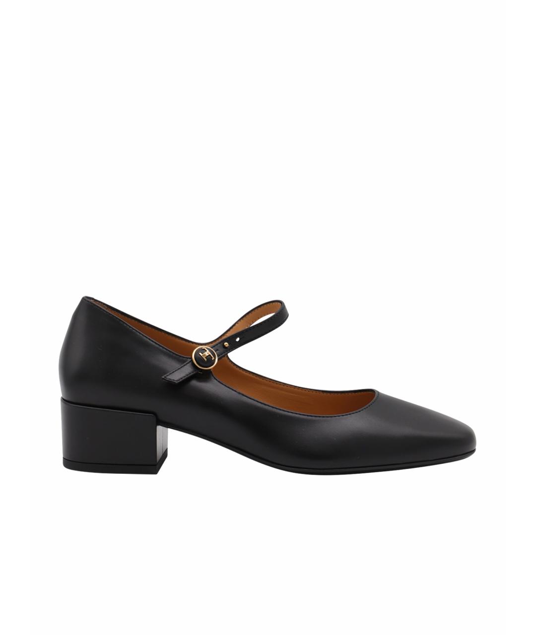 TOD'S Черные кожаные туфли, фото 1