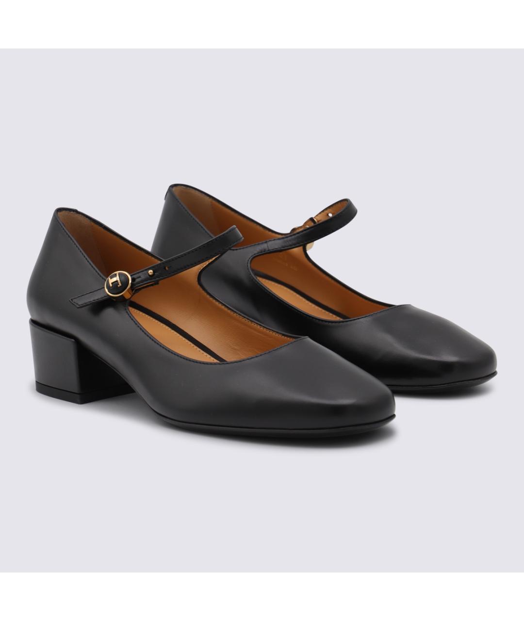 TOD'S Черные кожаные туфли, фото 2