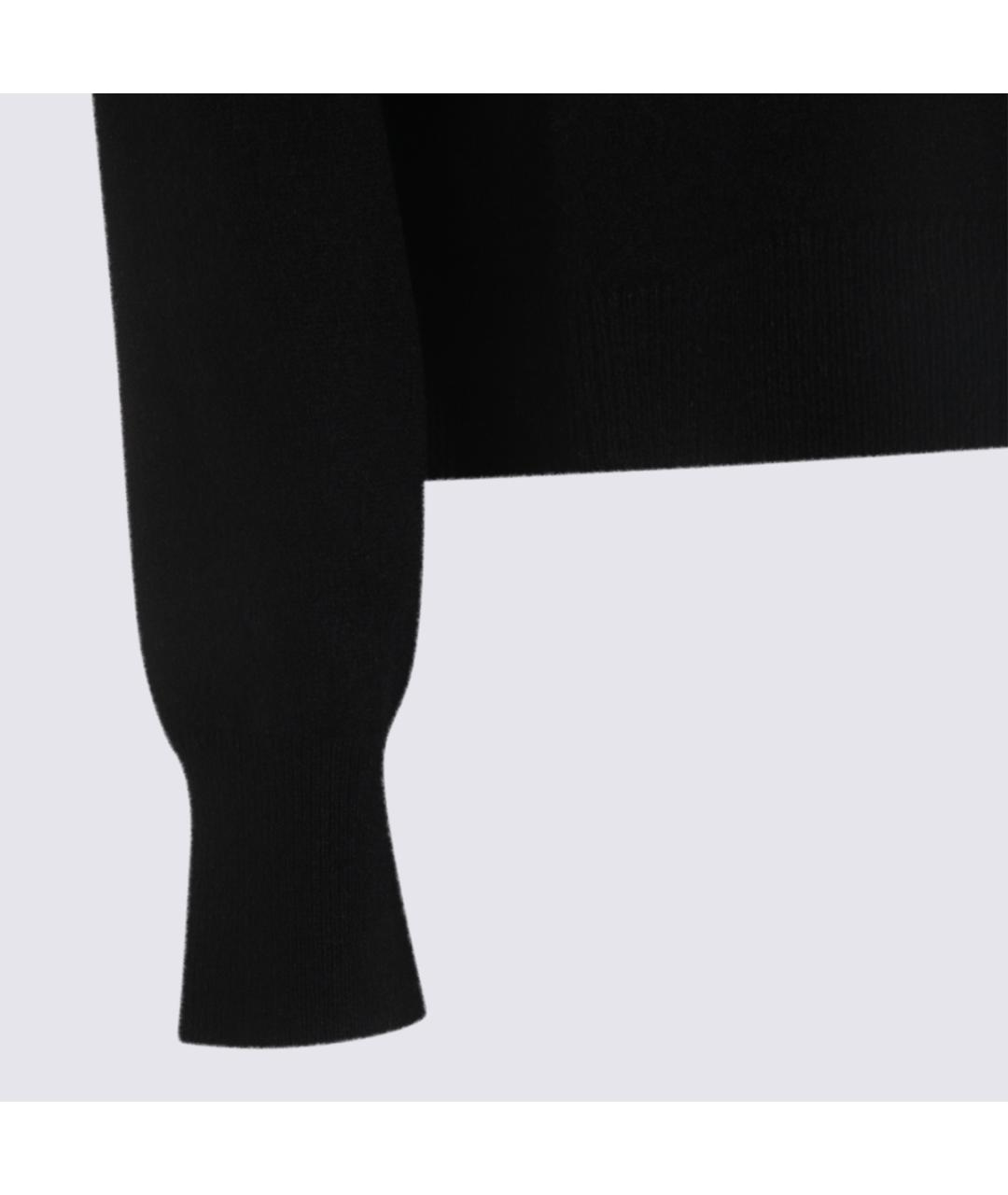 KUJITEN Черный шерстяной джемпер / свитер, фото 3
