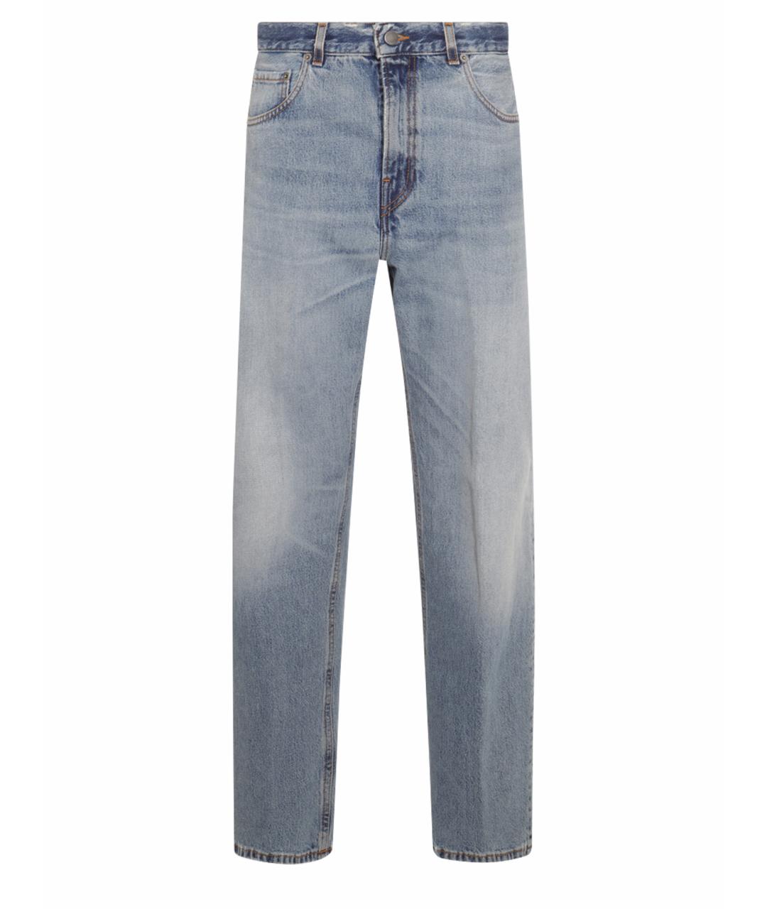 HAIKURE Голубые хлопковые прямые джинсы, фото 5