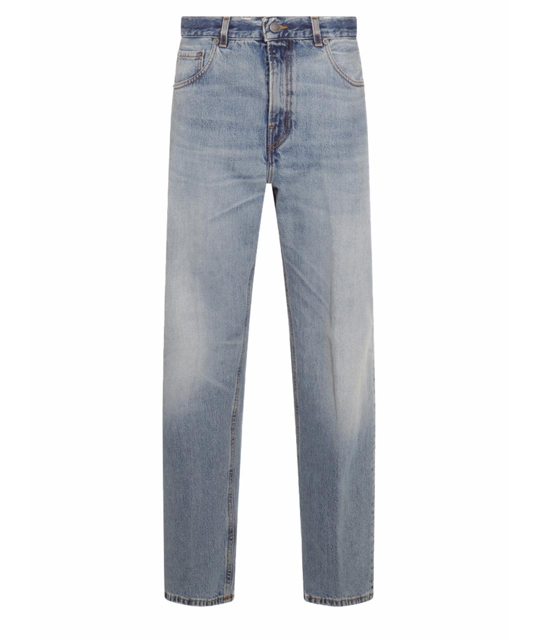 HAIKURE Голубые хлопковые прямые джинсы, фото 1