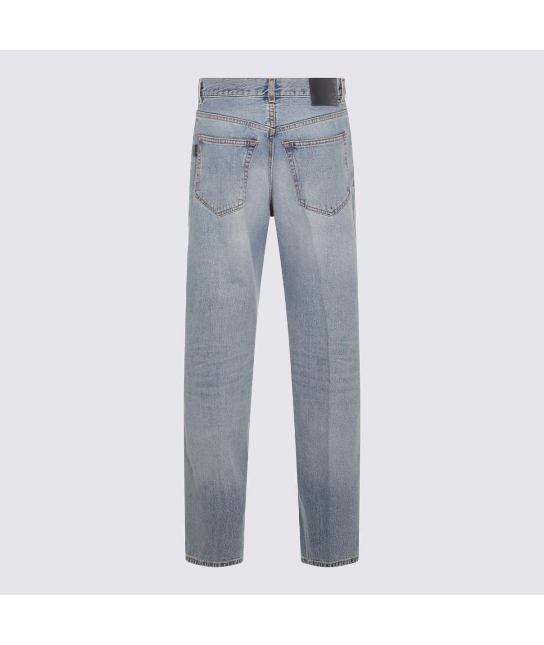 HAIKURE Голубые хлопковые прямые джинсы, фото 2