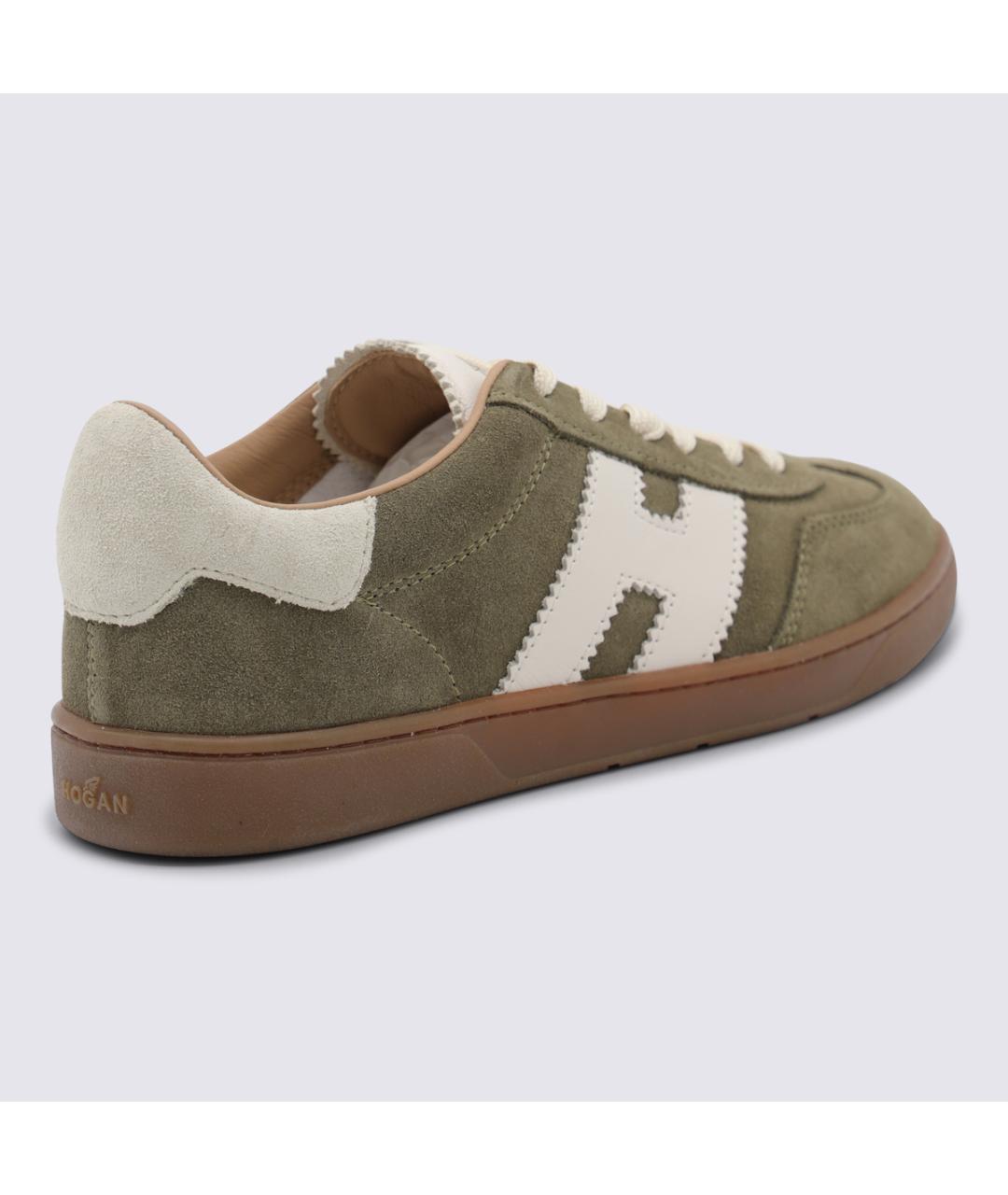HOGAN Хаки замшевые кеды, фото 3