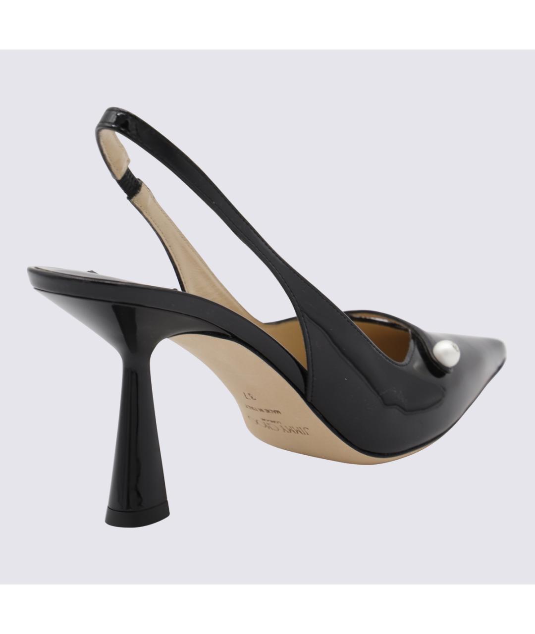 JIMMY CHOO Черные туфли из лакированной кожи, фото 3