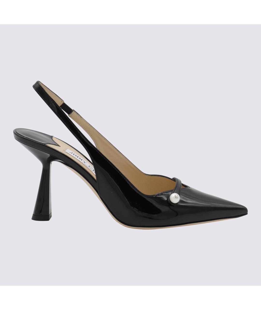 JIMMY CHOO Черные туфли из лакированной кожи, фото 5