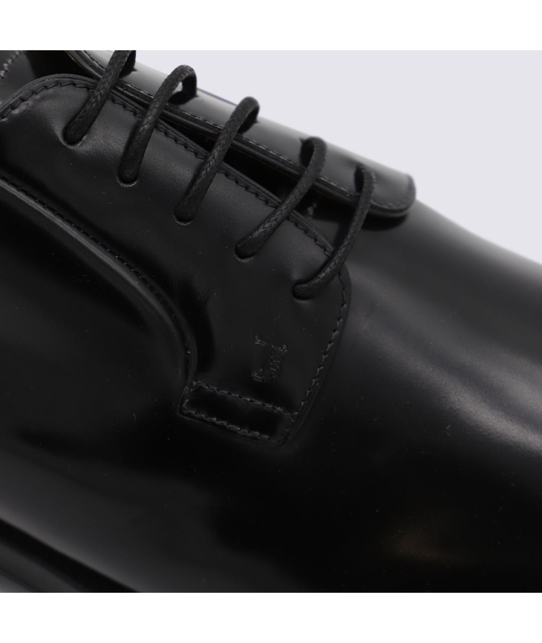 TOD'S Черные кожаные туфли, фото 4