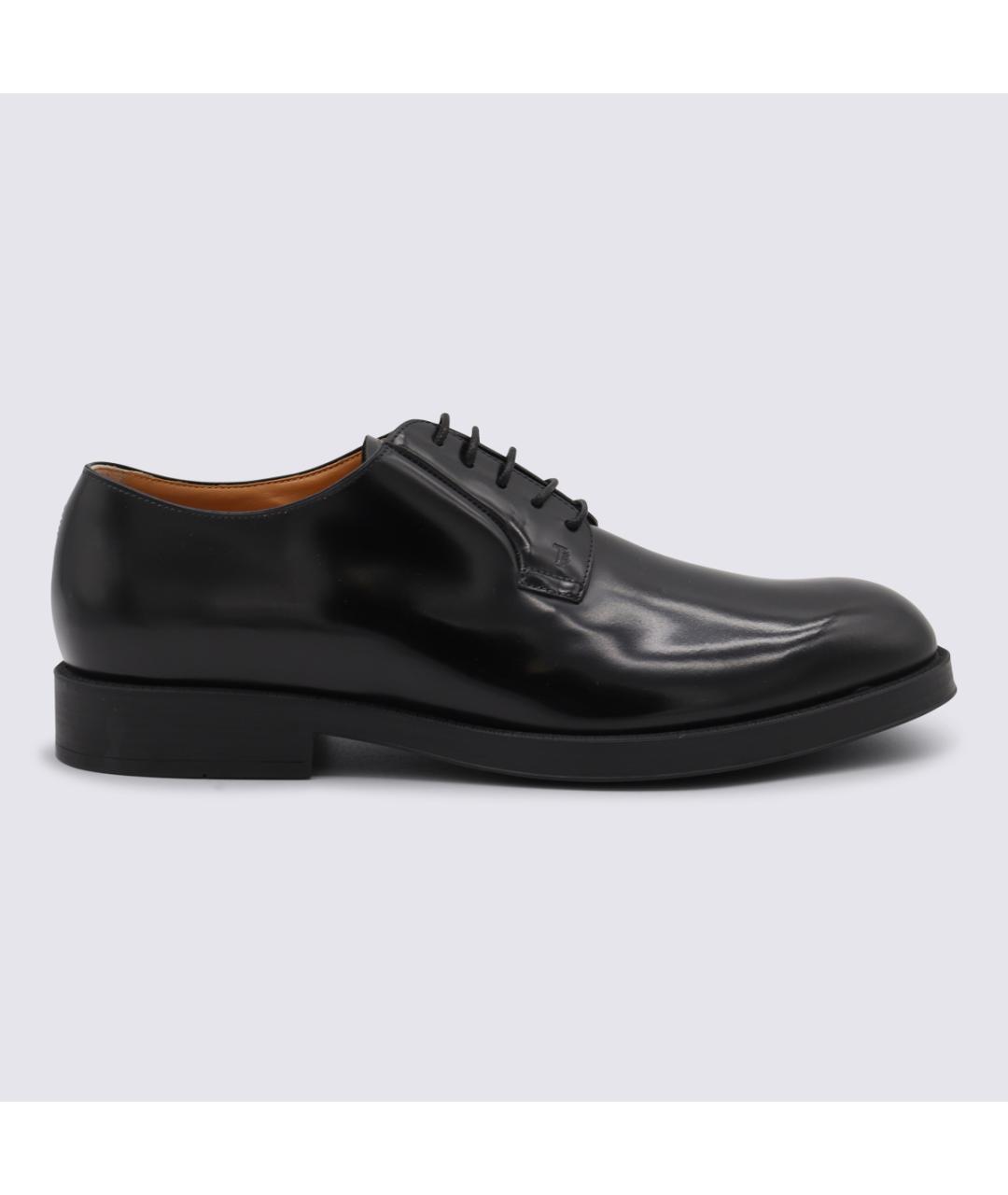 TOD'S Черные кожаные туфли, фото 5