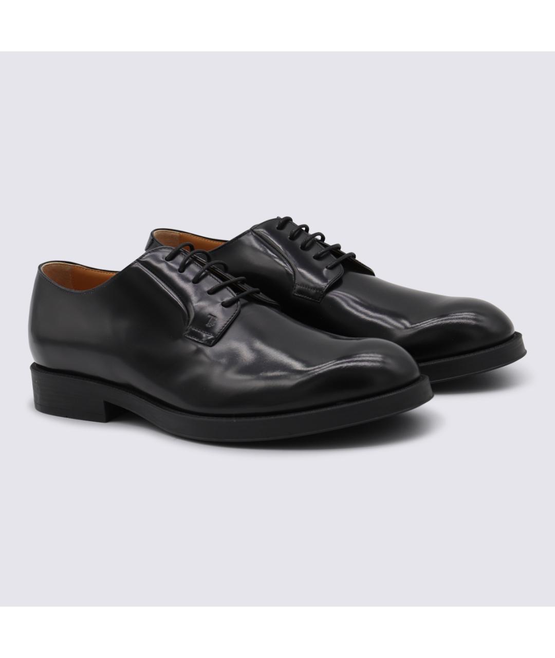 TOD'S Черные кожаные туфли, фото 2