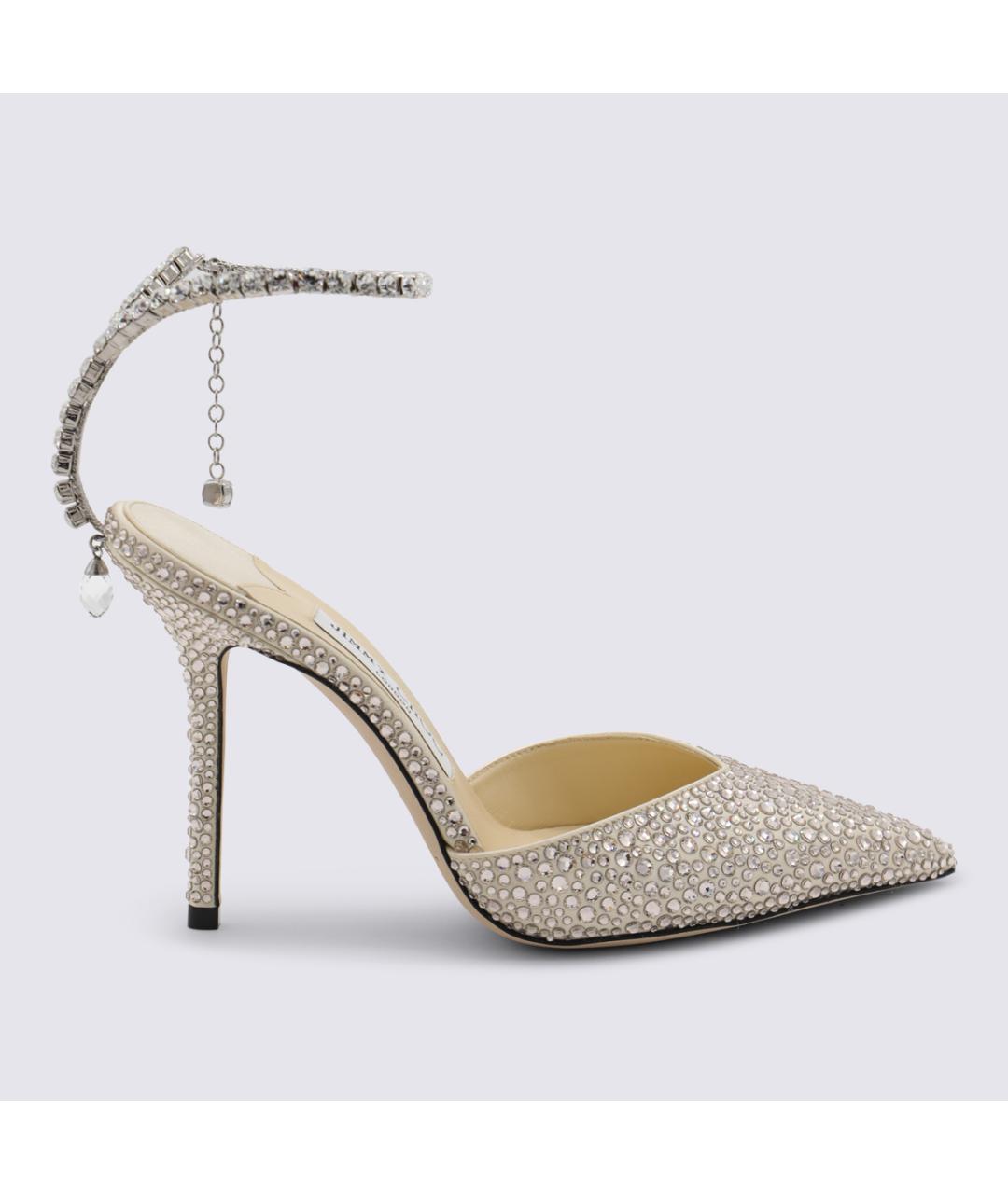 JIMMY CHOO Серебряные туфли, фото 5