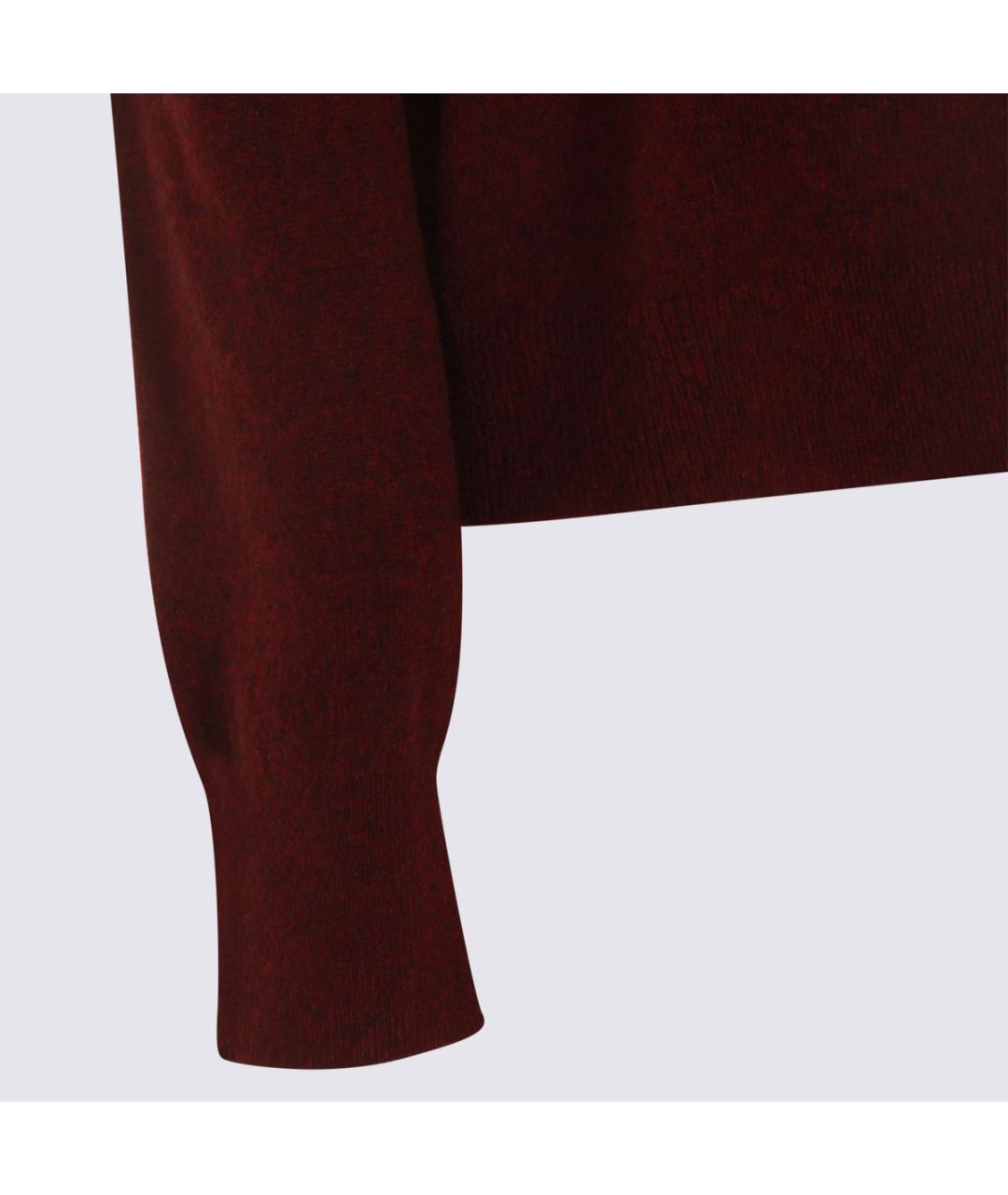 KUJITEN Бордовый кашемировый джемпер / свитер, фото 2
