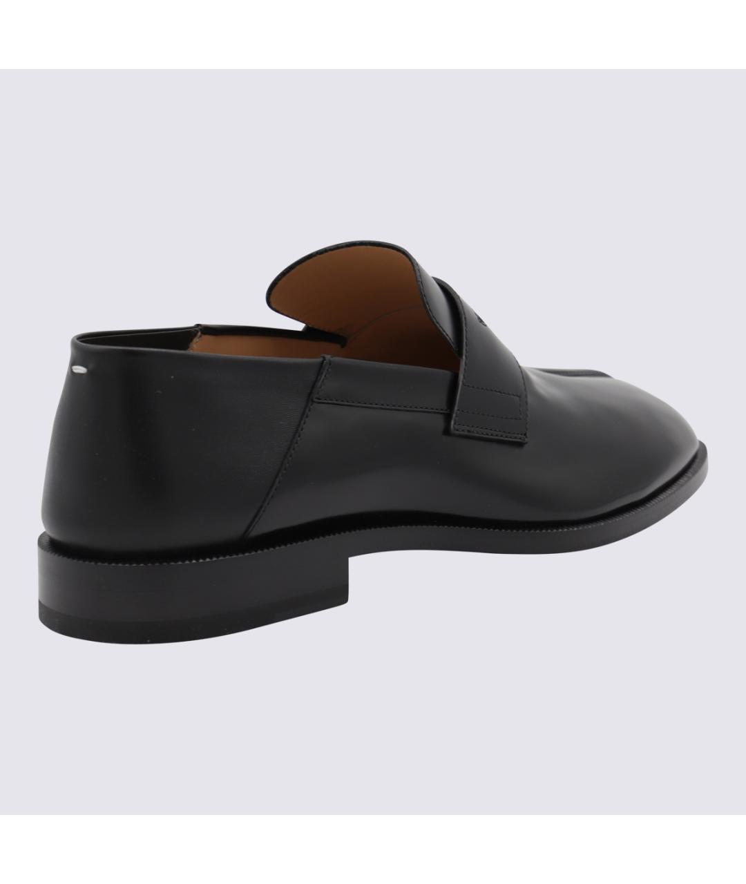 MAISON MARGIELA Черные кожаные лоферы, фото 3