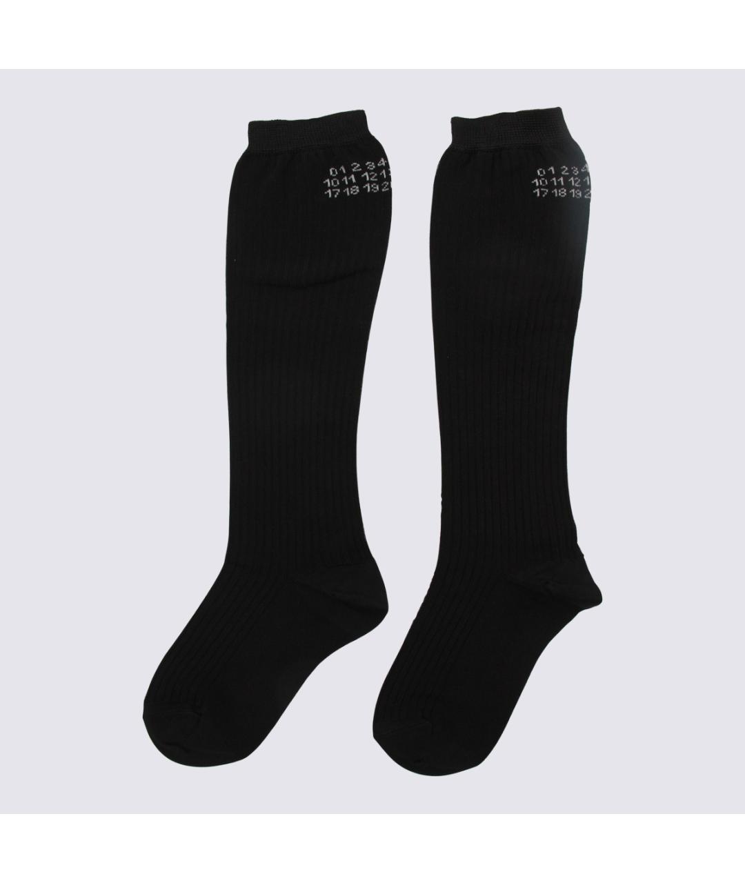 MM6 MAISON MARGIELA Черные носки, чулки и колготы, фото 3