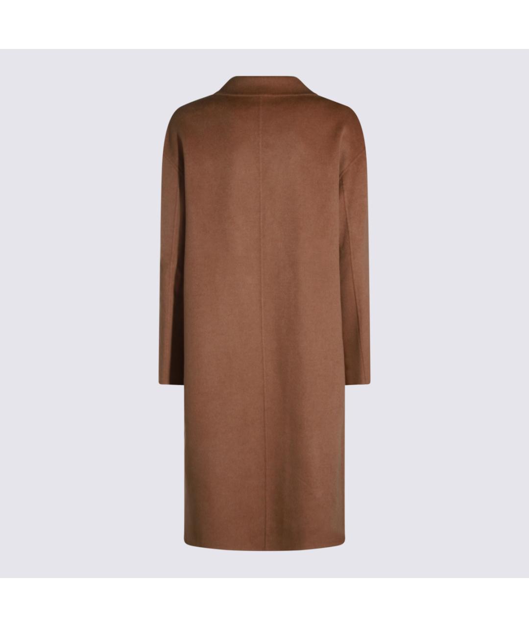 KUJITEN Коричневое шерстяное пальто, фото 2
